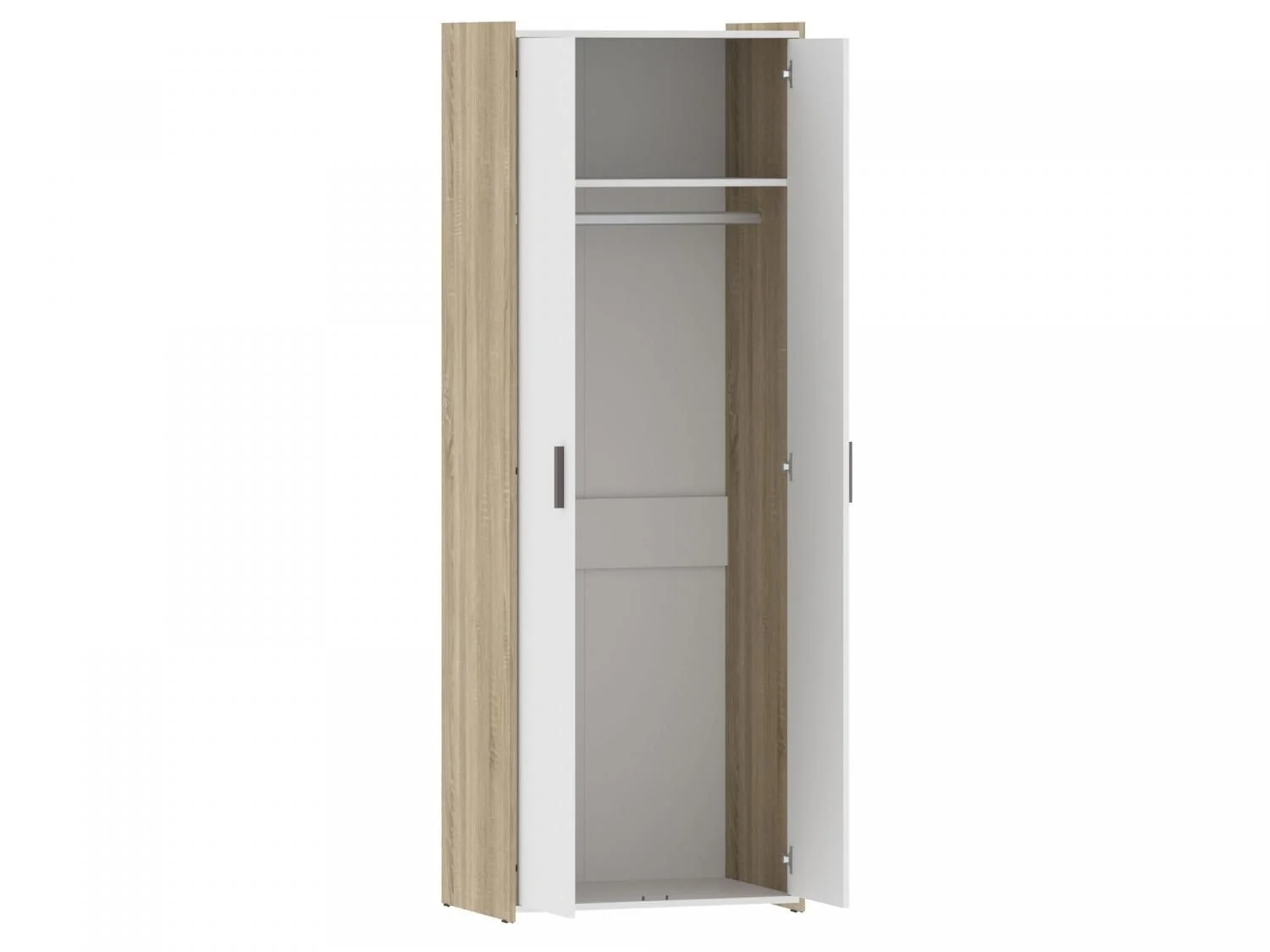 НМ 014.12 Шкаф для одежды Симпл дуб сонома/белый