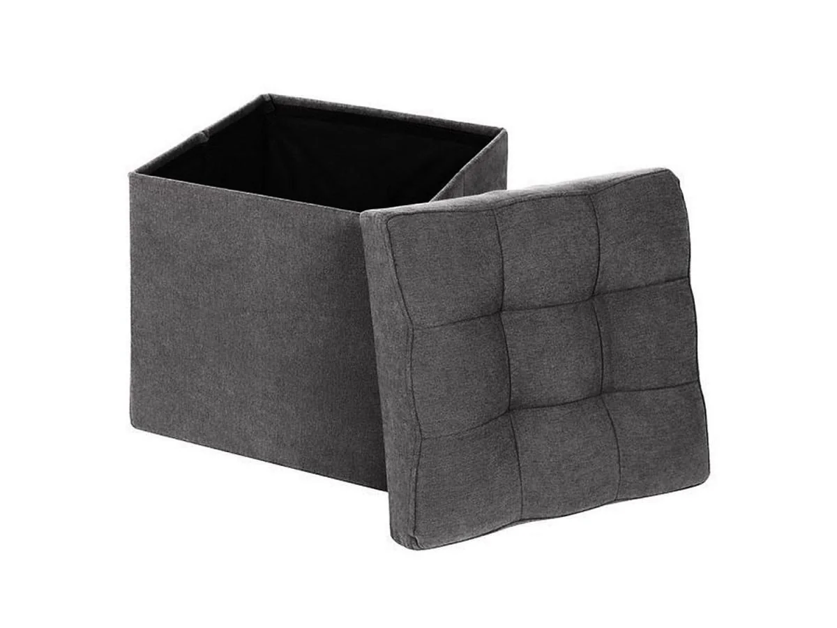 Пуф складной велюр Графит