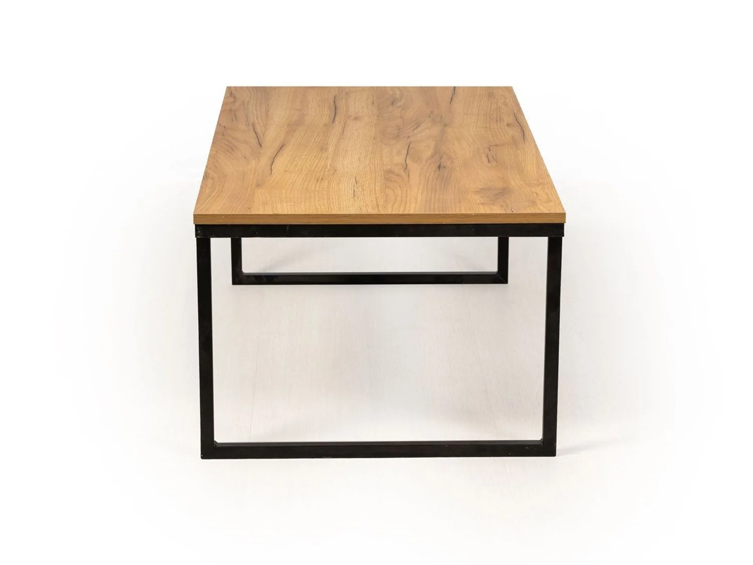 Стол журнальный Ланс Макси Дуб крафт золотой / Черный