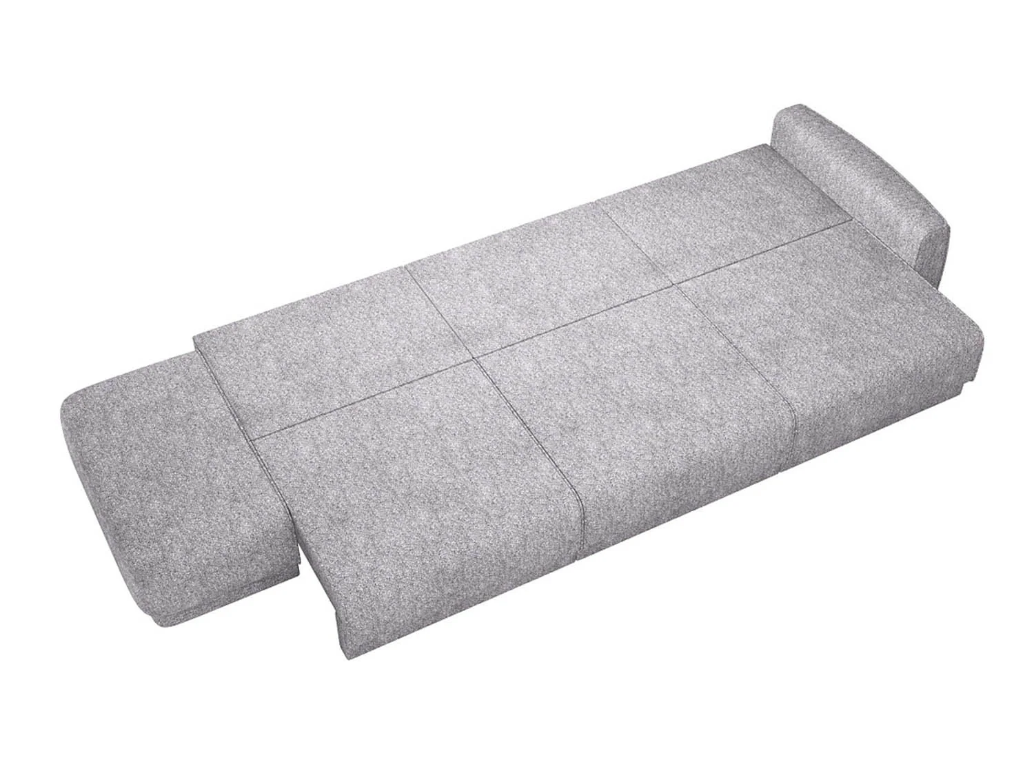 Женева 3SPF ЛЕВЫЙ диван-кровать еврокнижка / Сильвер