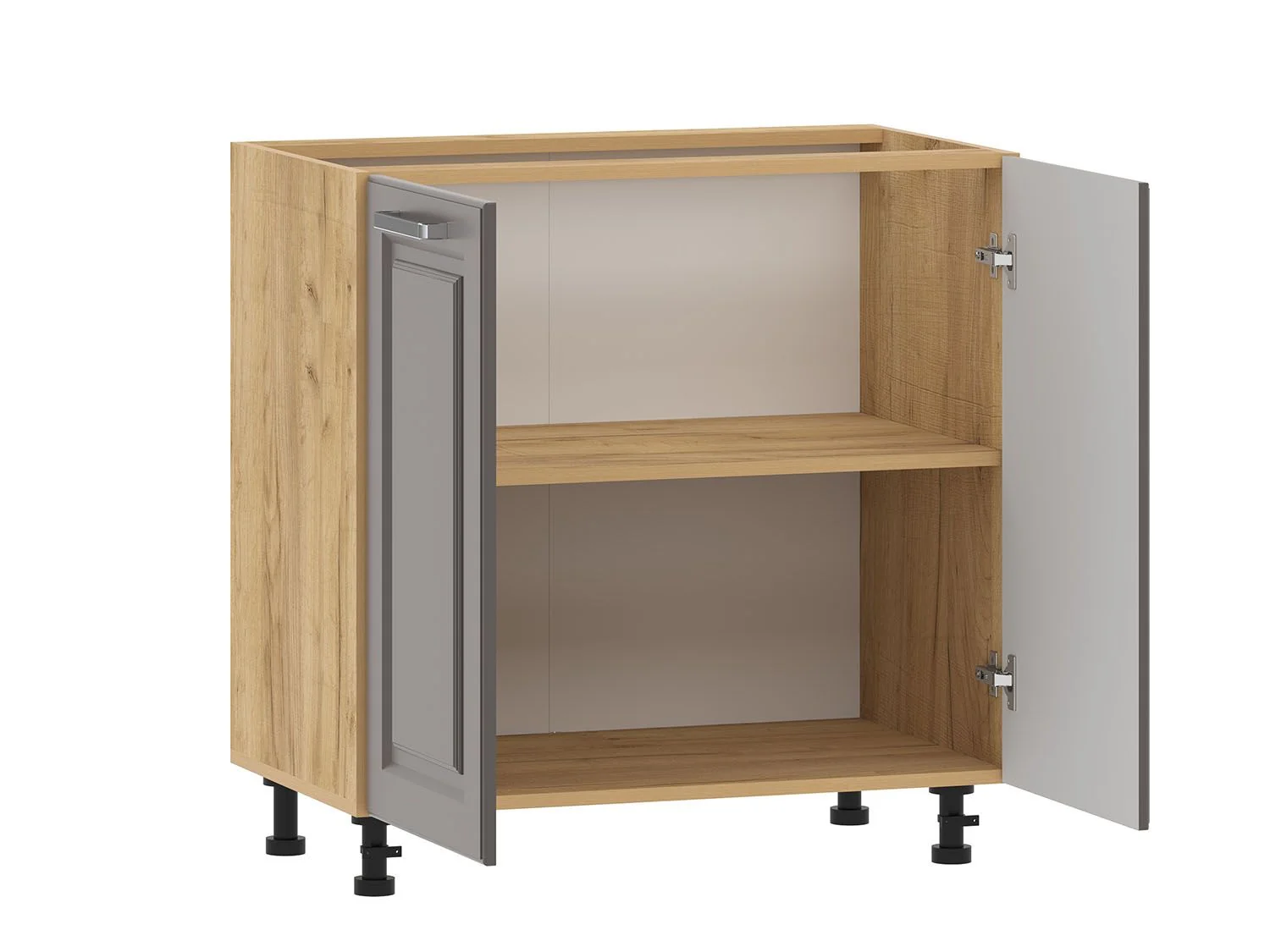 Вокс 100.02 тумба кухонная (800) Дуб Крафт золотой / Графит