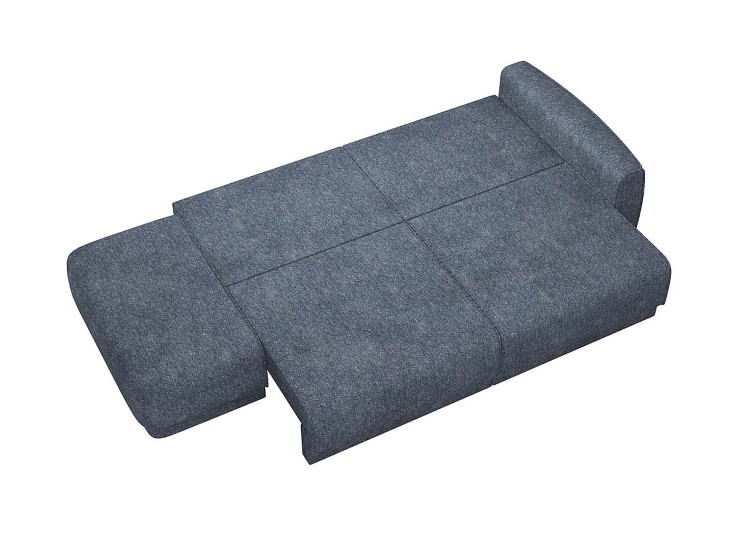 Женева 2SPF ЛЕВЫЙ диван-кровать еврокнижка / Сталь