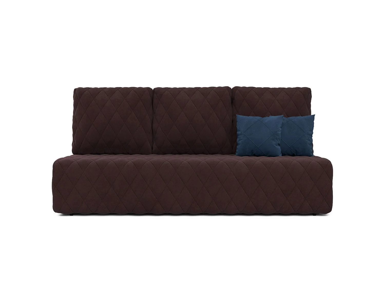 Диван Роял велюр шоколадный / HB-178/16