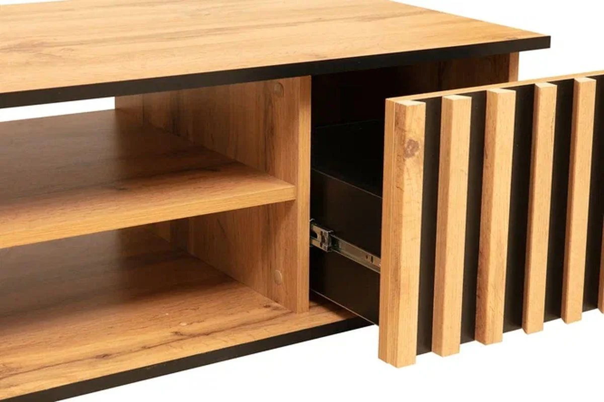 Комод Либерти 51.04 (опора h150) Дуб вотан/Черный