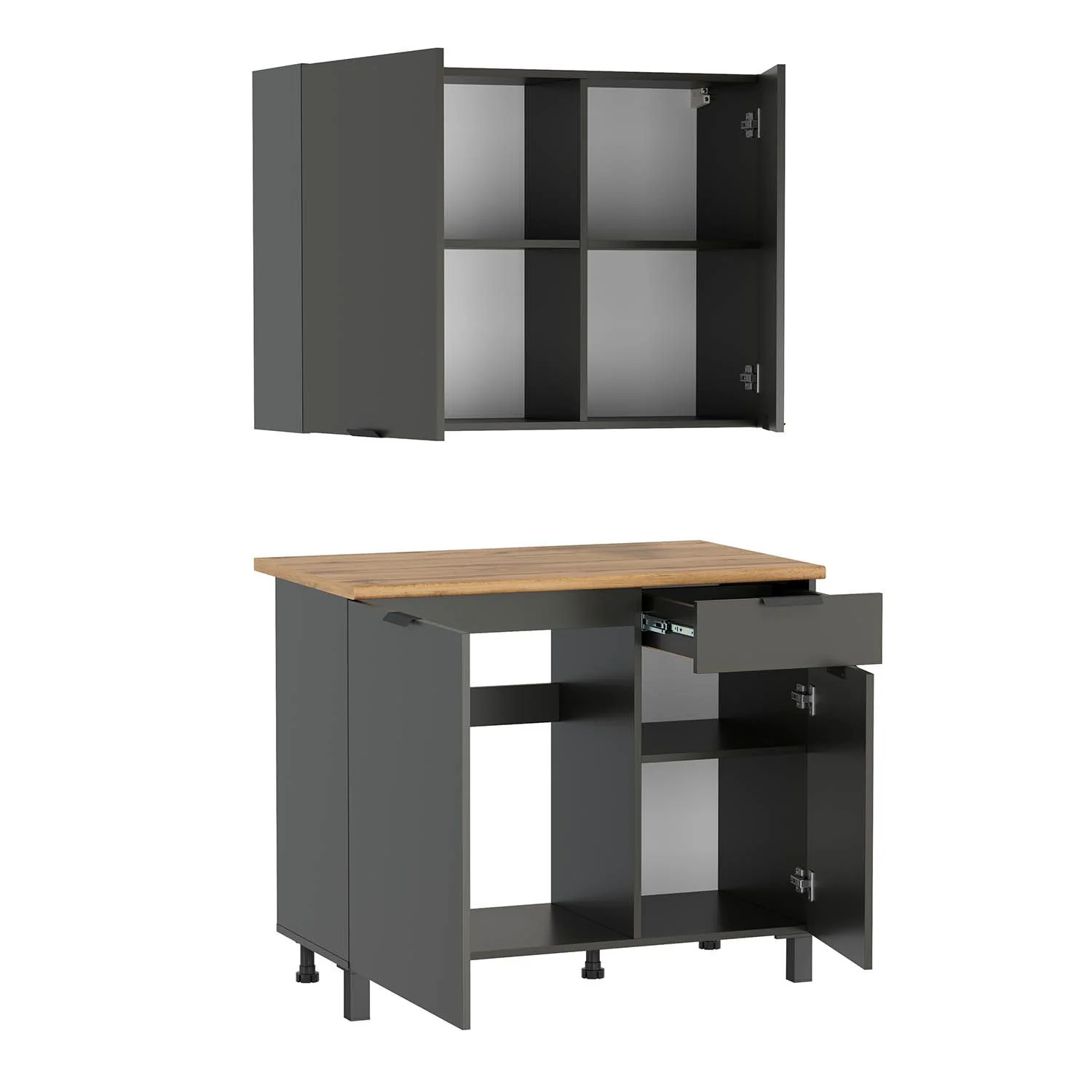 Кухня Венера 1000 Диамант серый