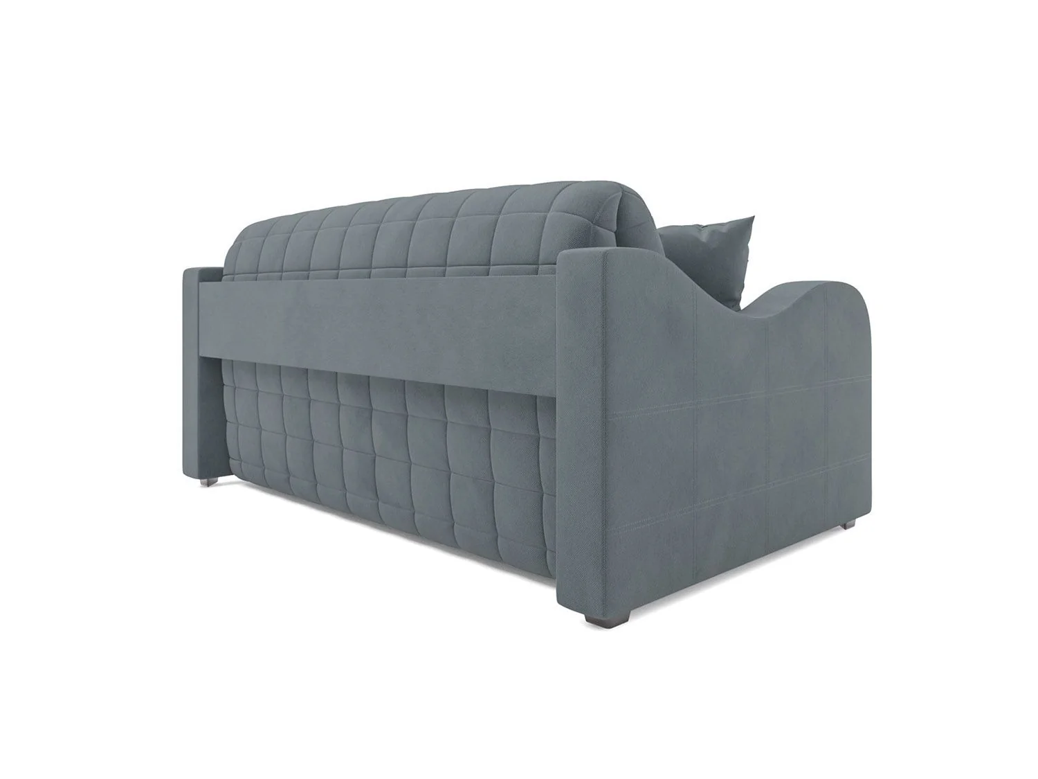 Диван Аккордеон Барон №4 велюр серо-синий HB-178 26