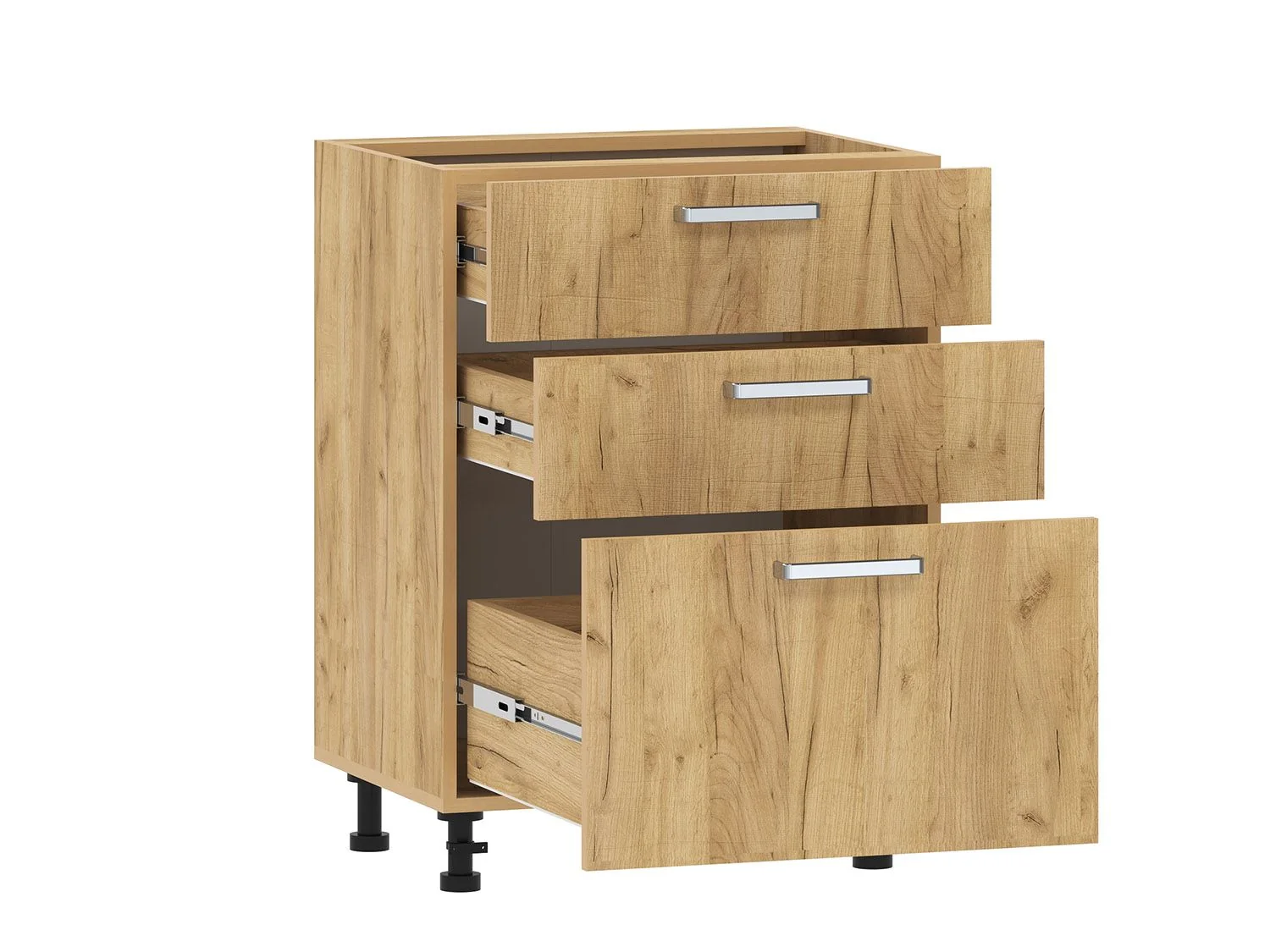 Борги 100.06 тумба кухонная (600) Дуб Крафт золотой / Дуб Крафт золотой