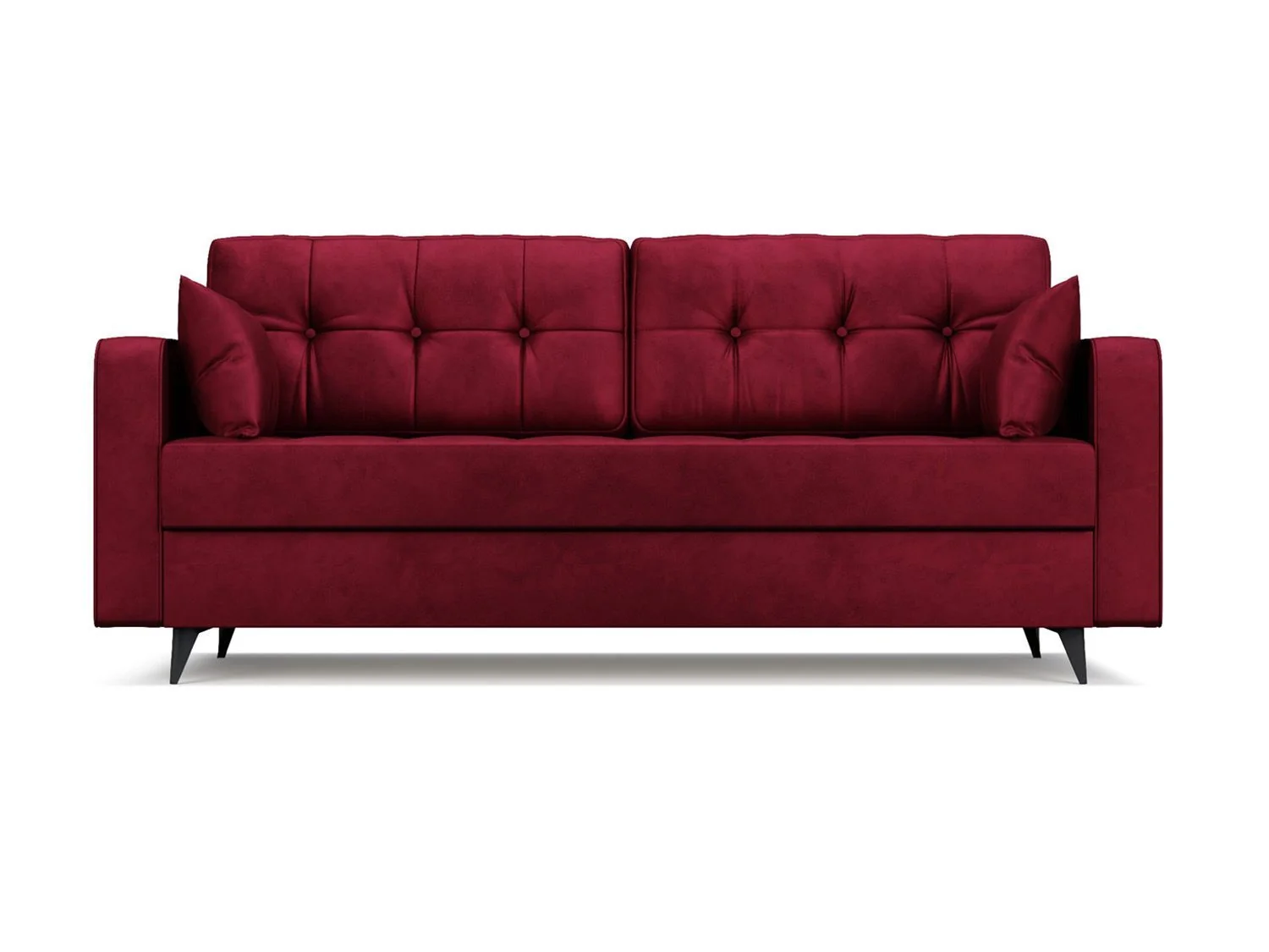 Диван Снеп бархат красный/ STAR VELVET 3 DARK RED