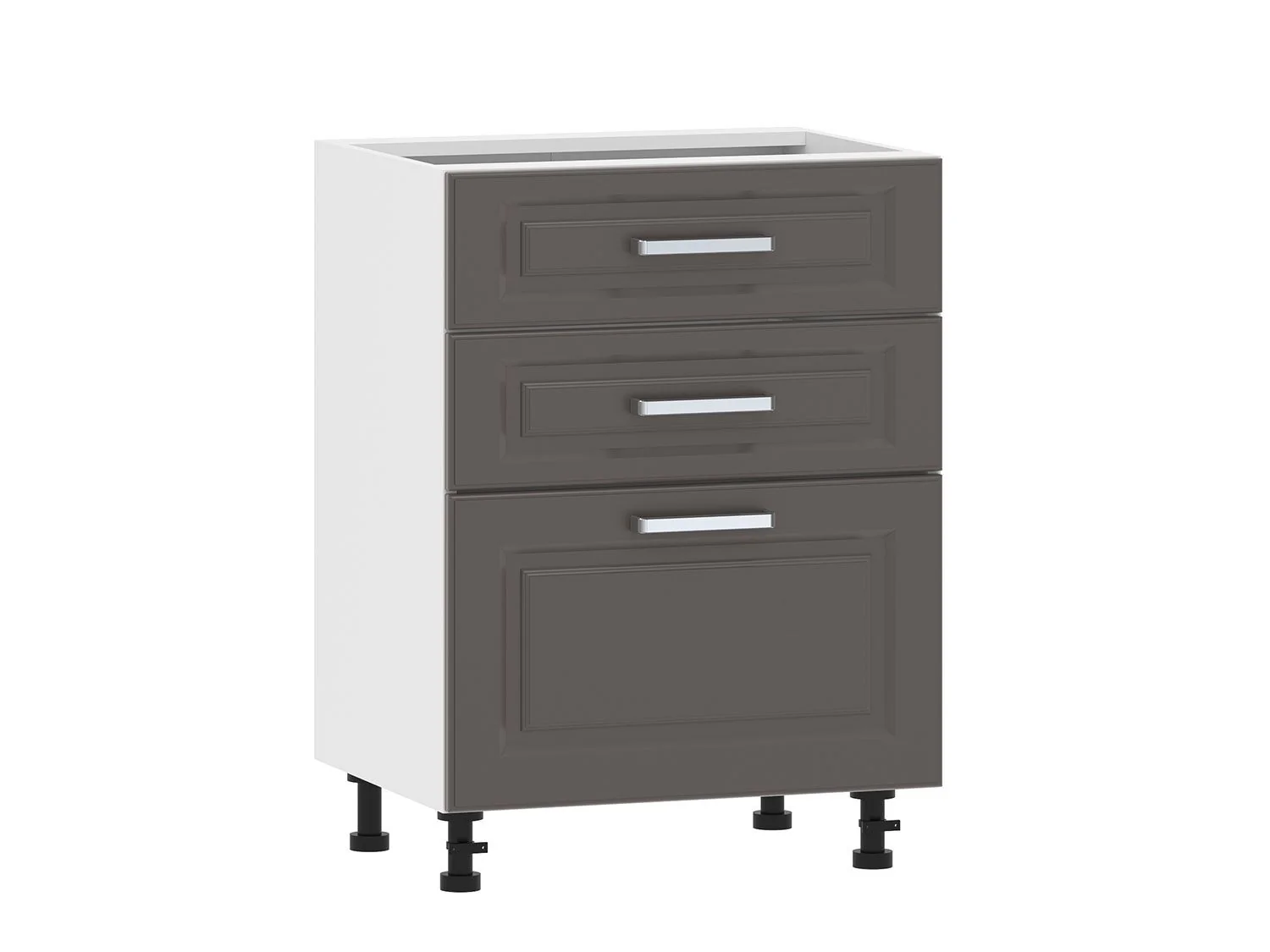 Вокс 100.06 600 тумба кухонная / Белый/Графит