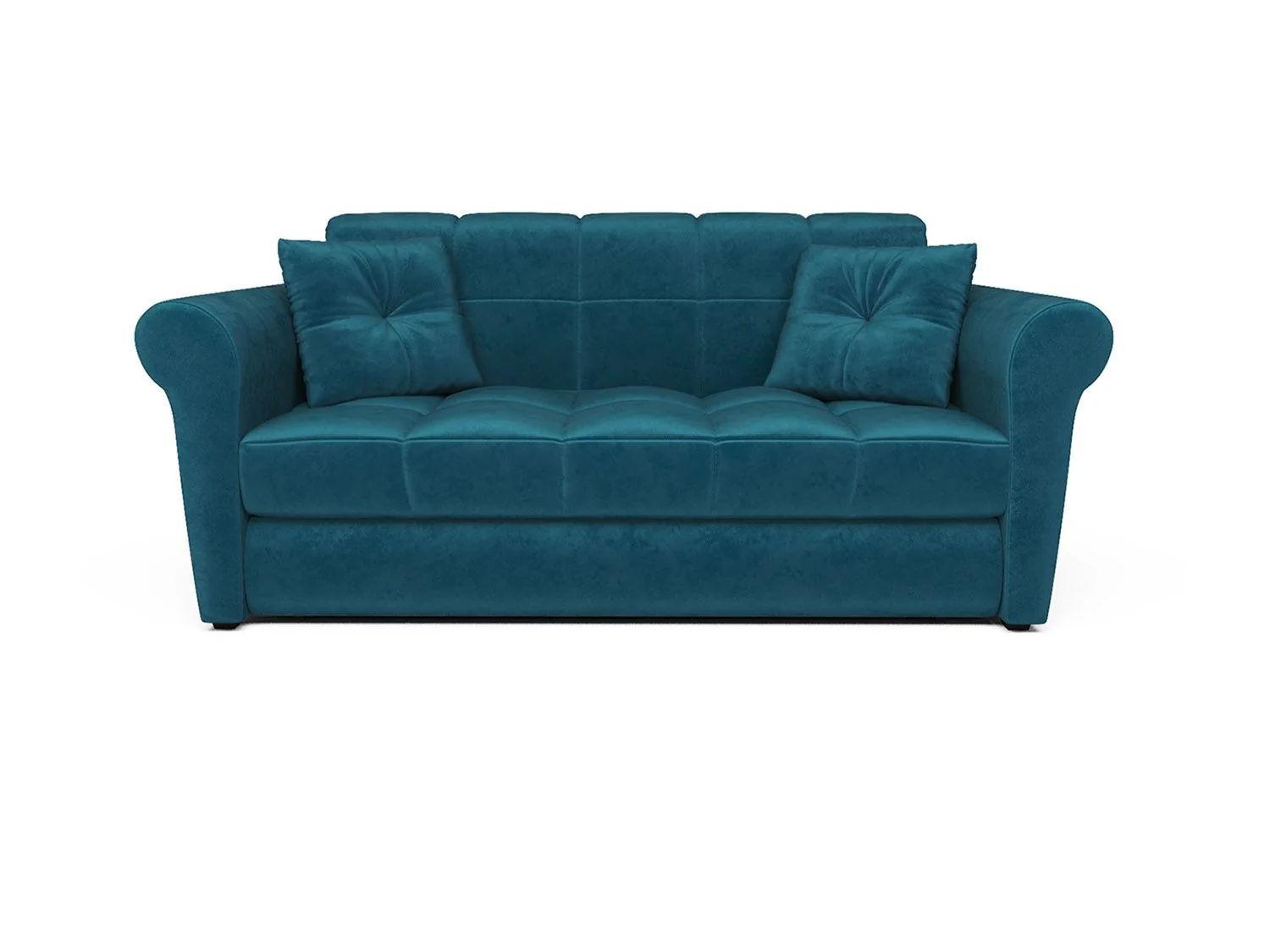 Диван Гранд бархат сине-зеленый Star Velvet 43 Black green