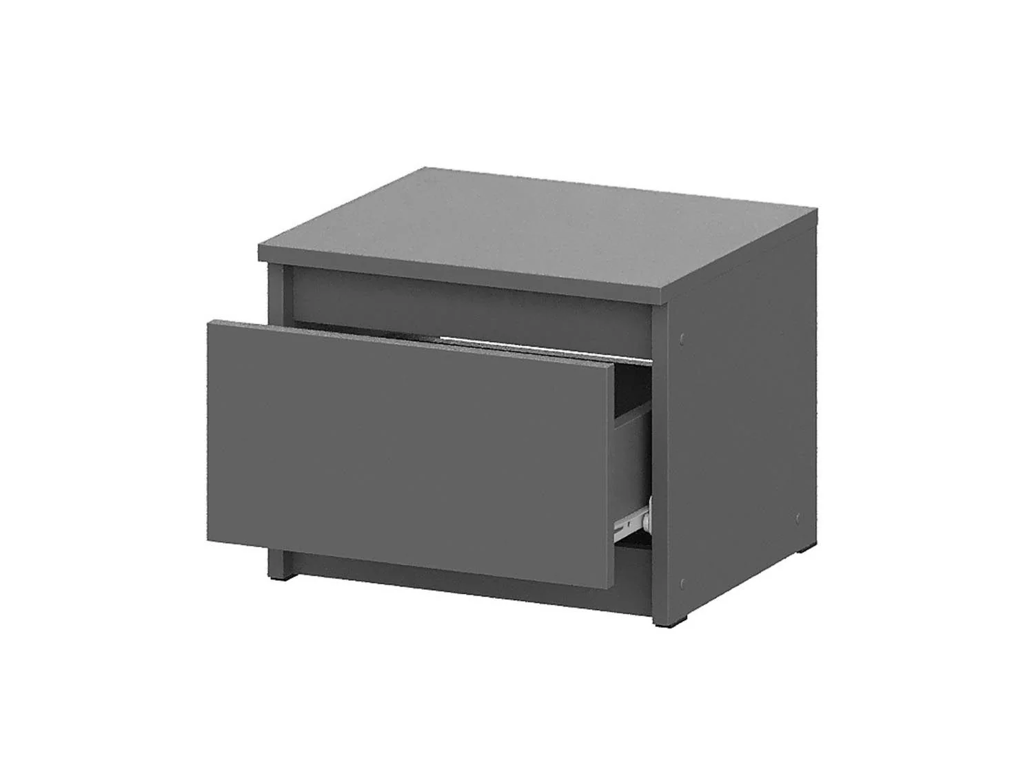 Денвер тумба прикроватная / Графит серый