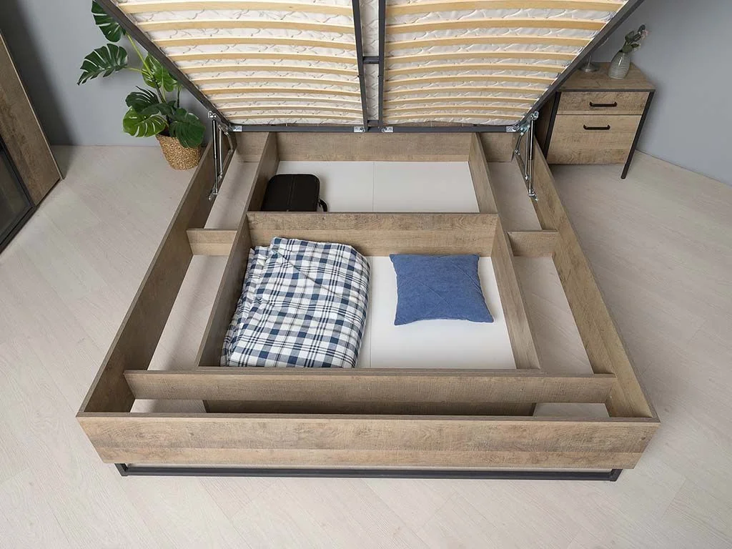 Трувор кровать 11.34 Дуб Гранж Песочный/Интра