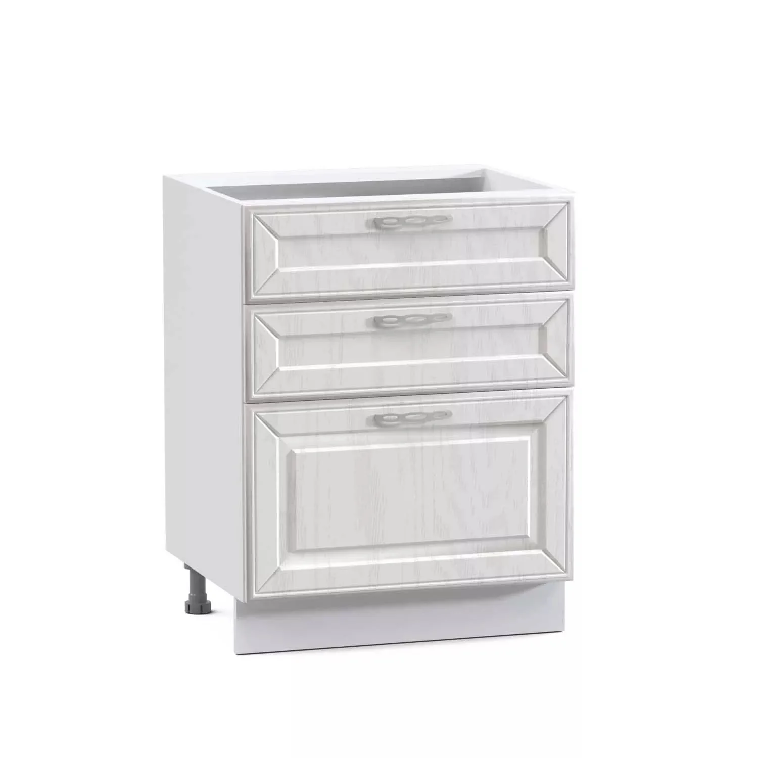 Маргарита стол 600 3 ящика Белый/Белое Дерево