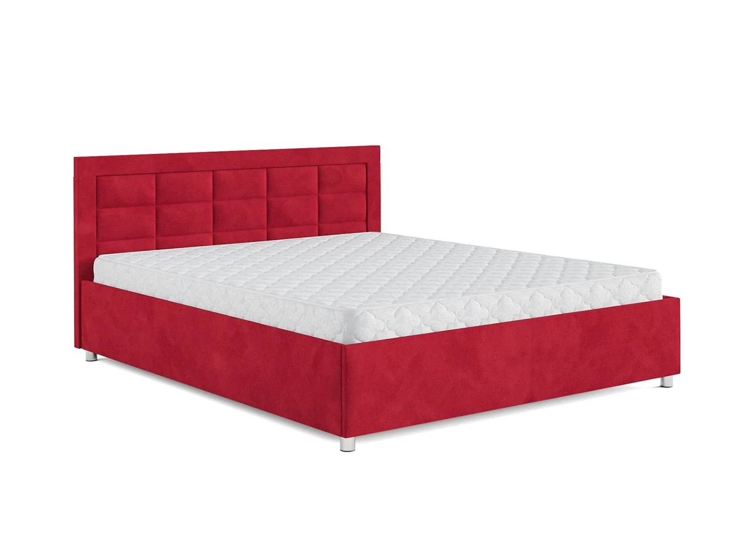 Кровать Версаль кордрой красный 160