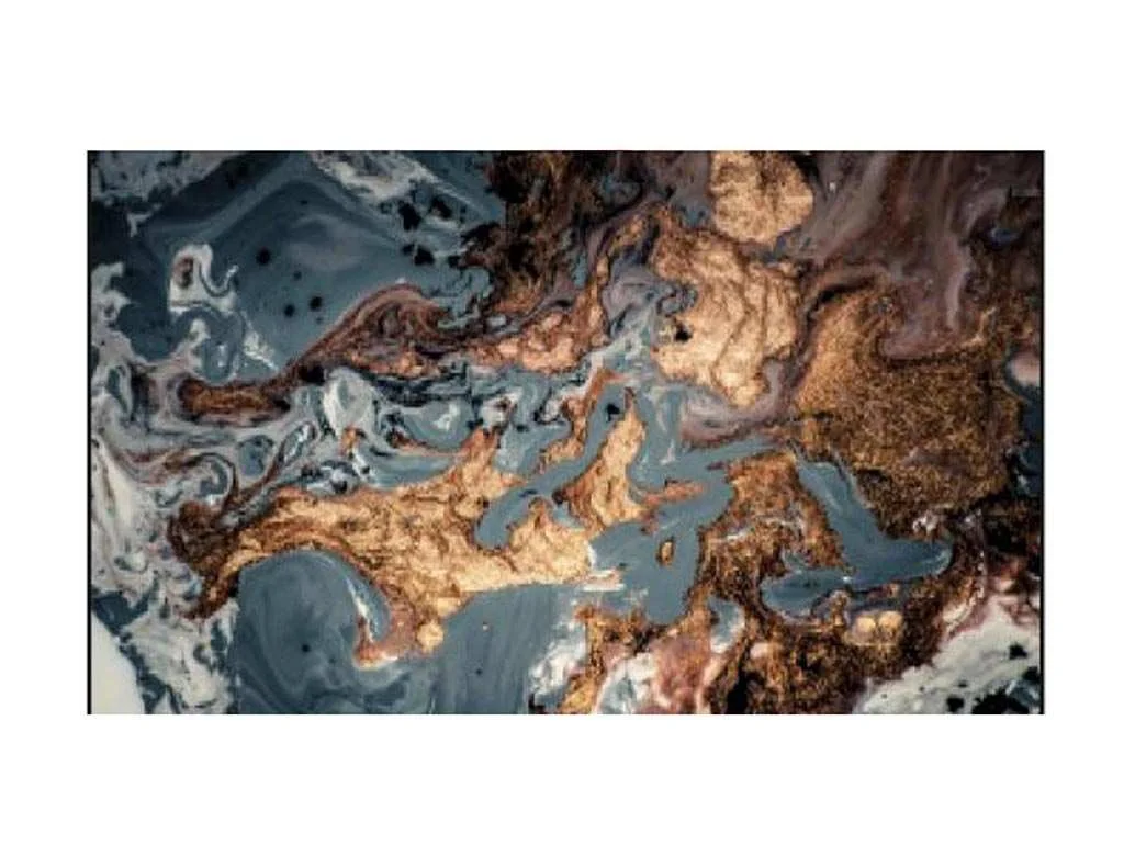 Нью йорк фотопечать стол обеденный раздвижной / мрамор космос/дуб молочный/металлик