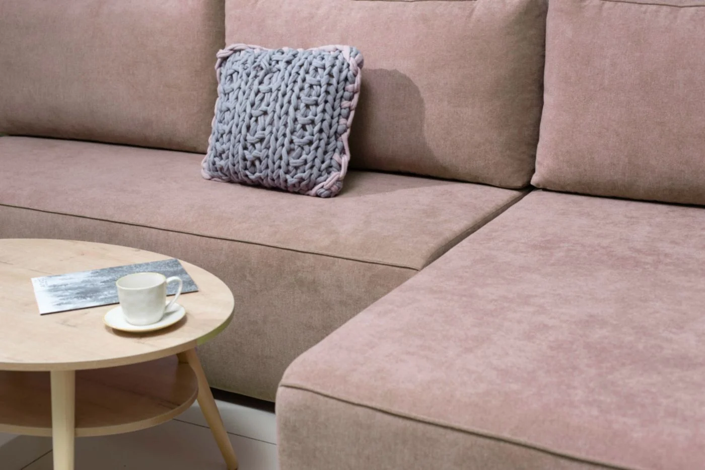 Диван угловой Марсель велюр десерт