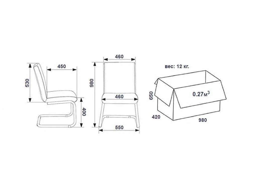 Стул SBLINE 29 к/з черный