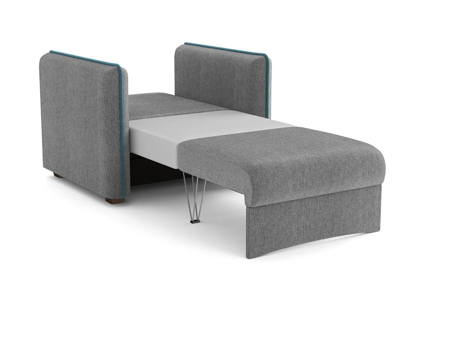 Кресло-кровать Авалон жаккард тесла серый/деним