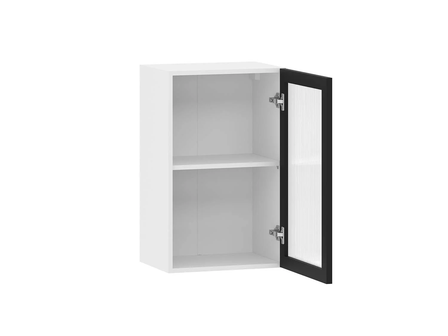 Moru 100.80.450 шкаф наквесной Белый / Черный