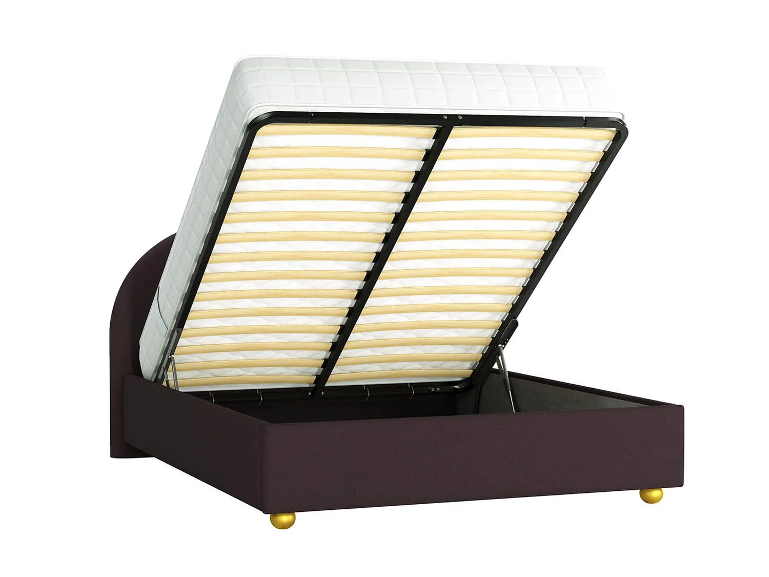 Кровать Афродита 1400 велюр Панда браун