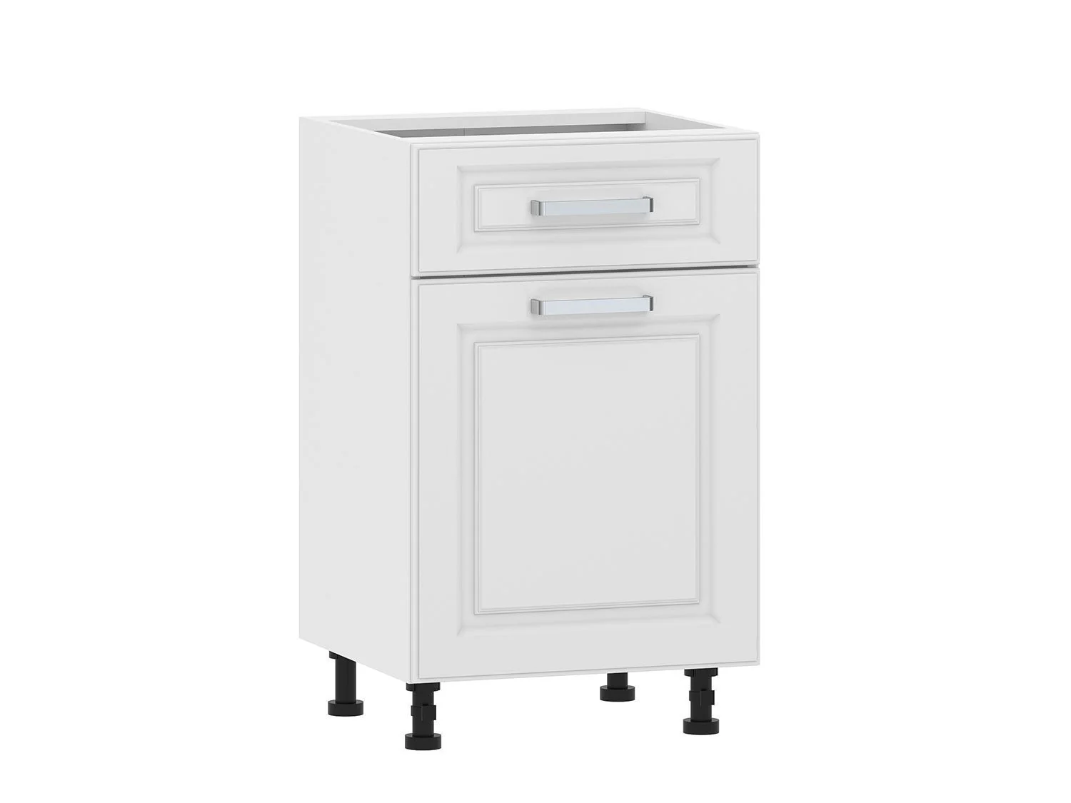 Вокс 100.08 500 тумба кухонная / Белый/Меренга