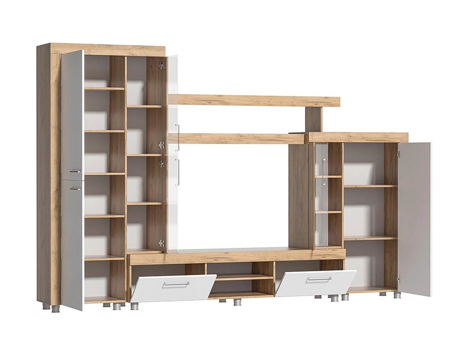 Аллегро 1 гостиная / Дуб золотой/белый