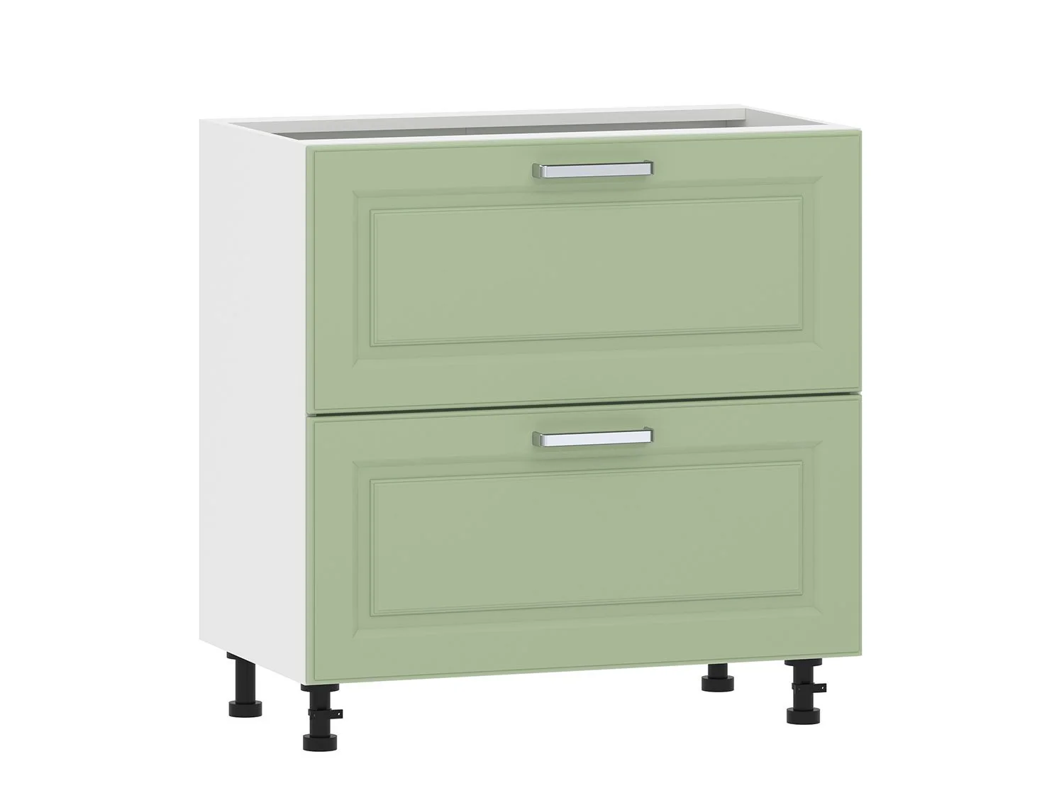 Вокс 100.05 800 тумба кухонная / Белый/Фисташка