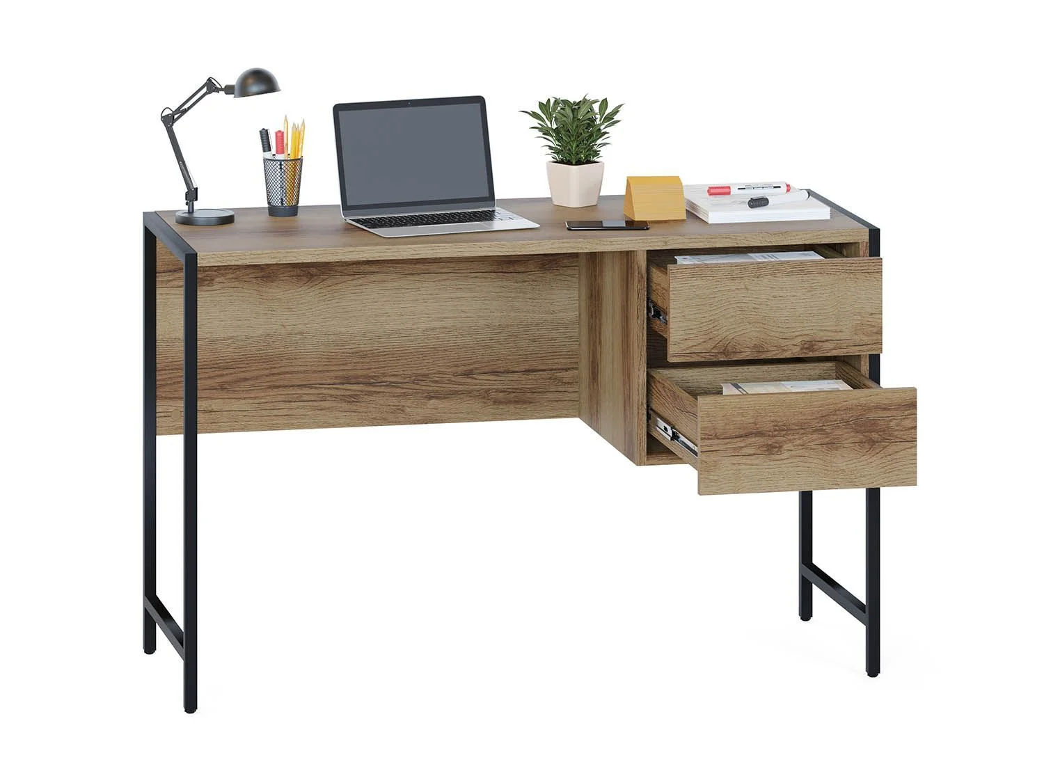 СПМ-404 Стол письменный Дуб Делано