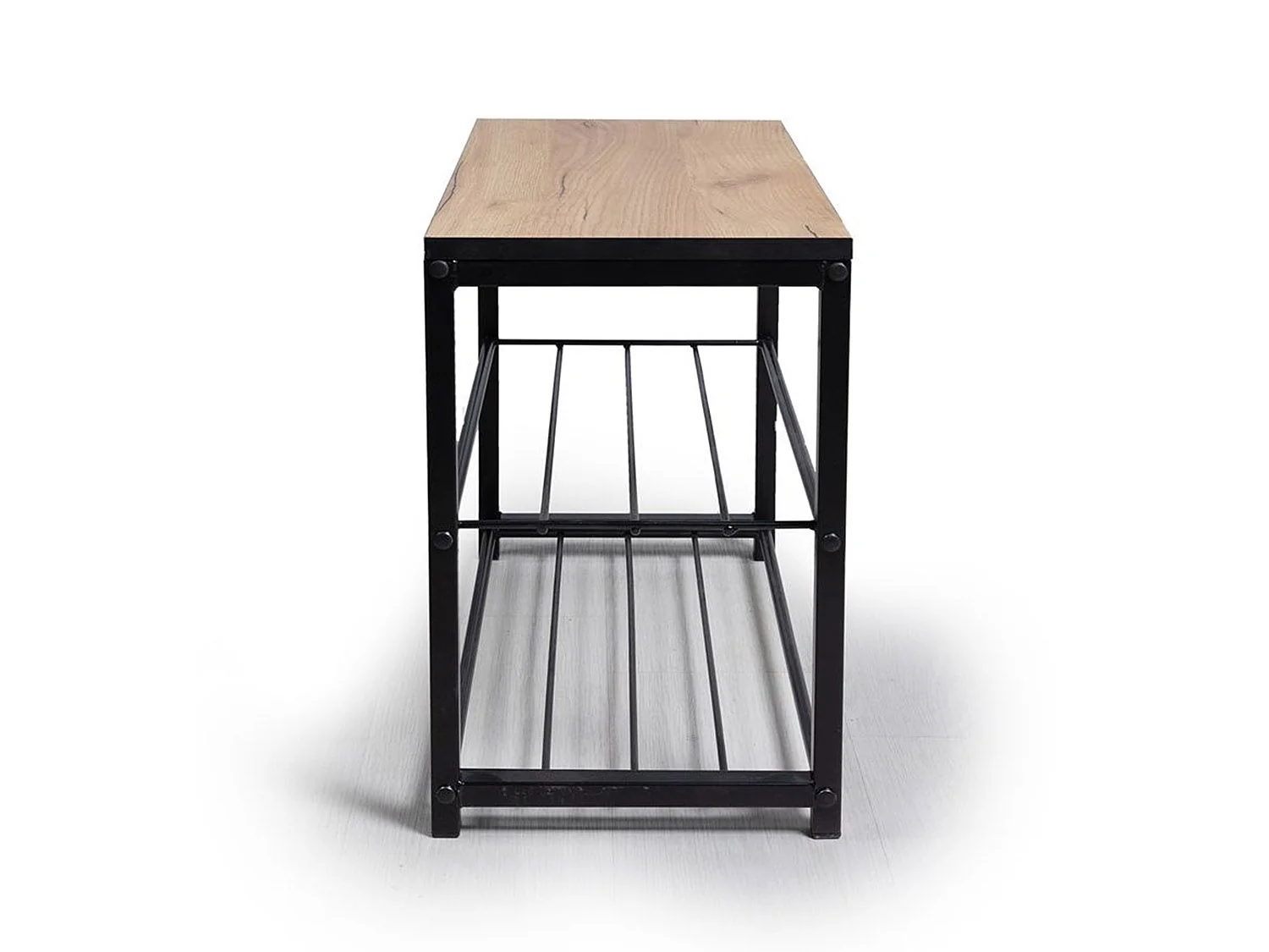 Обувница Верда Дуб Крафт золотой / Черный