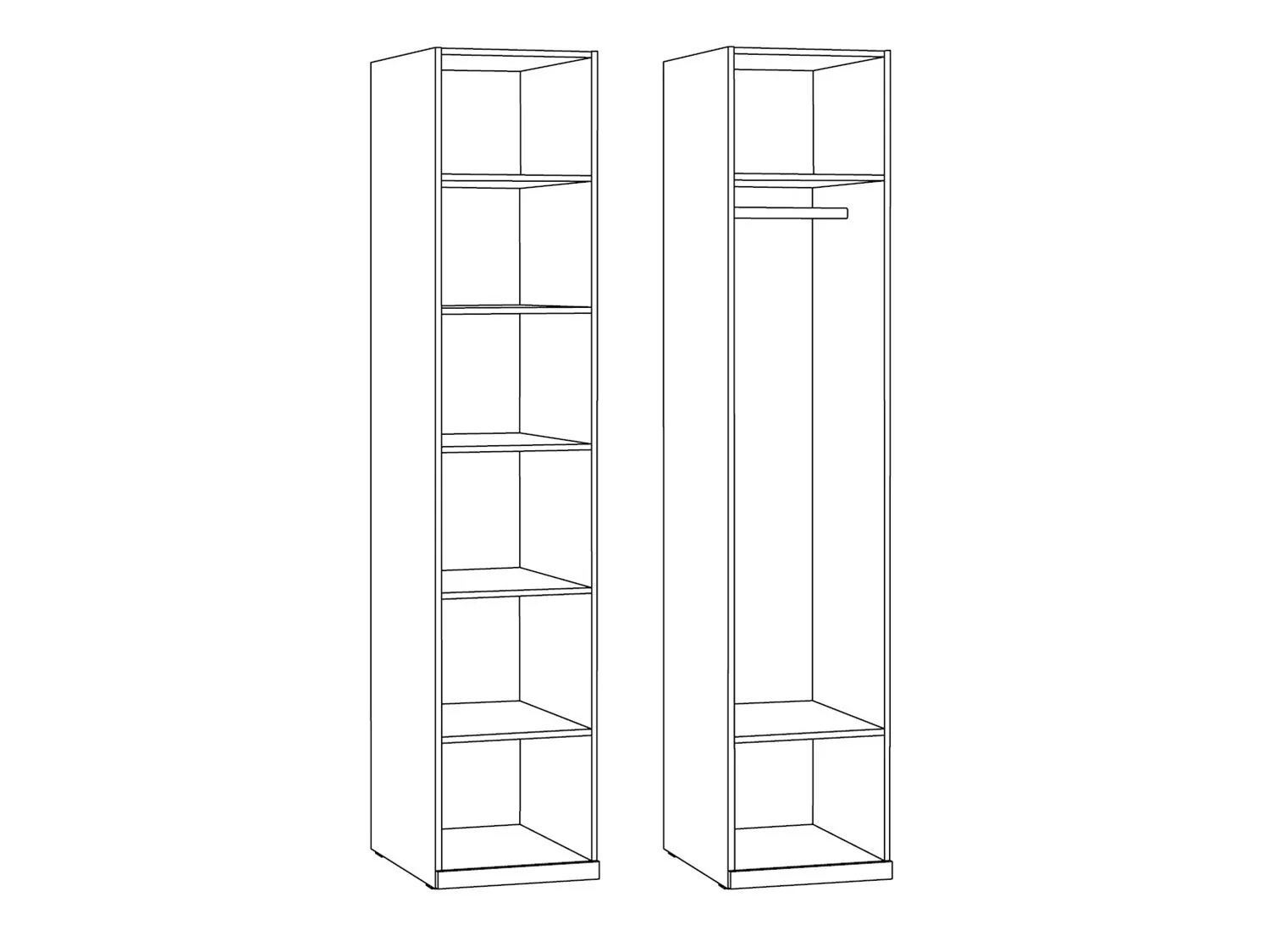 Амьен Шкаф-пенал 16.309.01 Плэйн/Веллюто Капучино