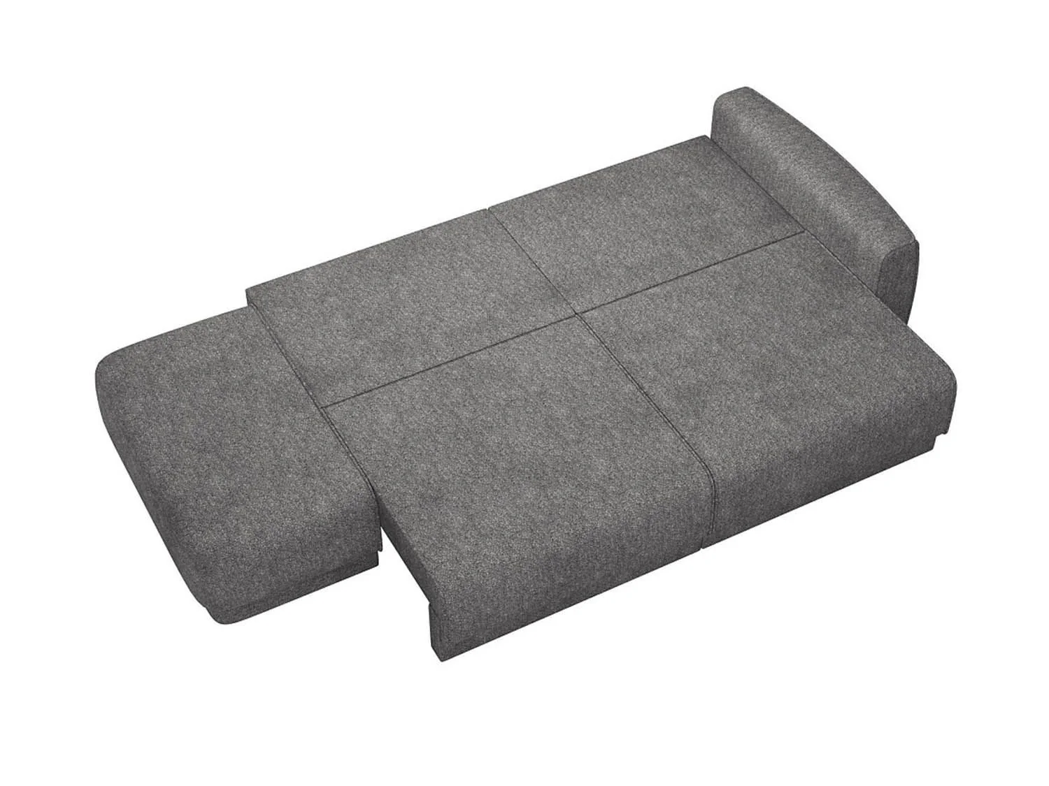 Женева 2SPF ЛЕВЫЙ диван-кровать еврокнижка / Стоун