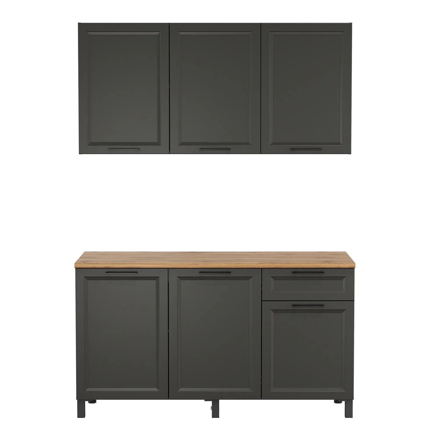 Кухня Римини 1500 диамант серый