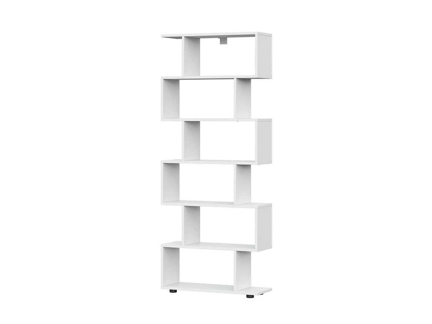 Токио стеллаж змейка / Белый текстурный