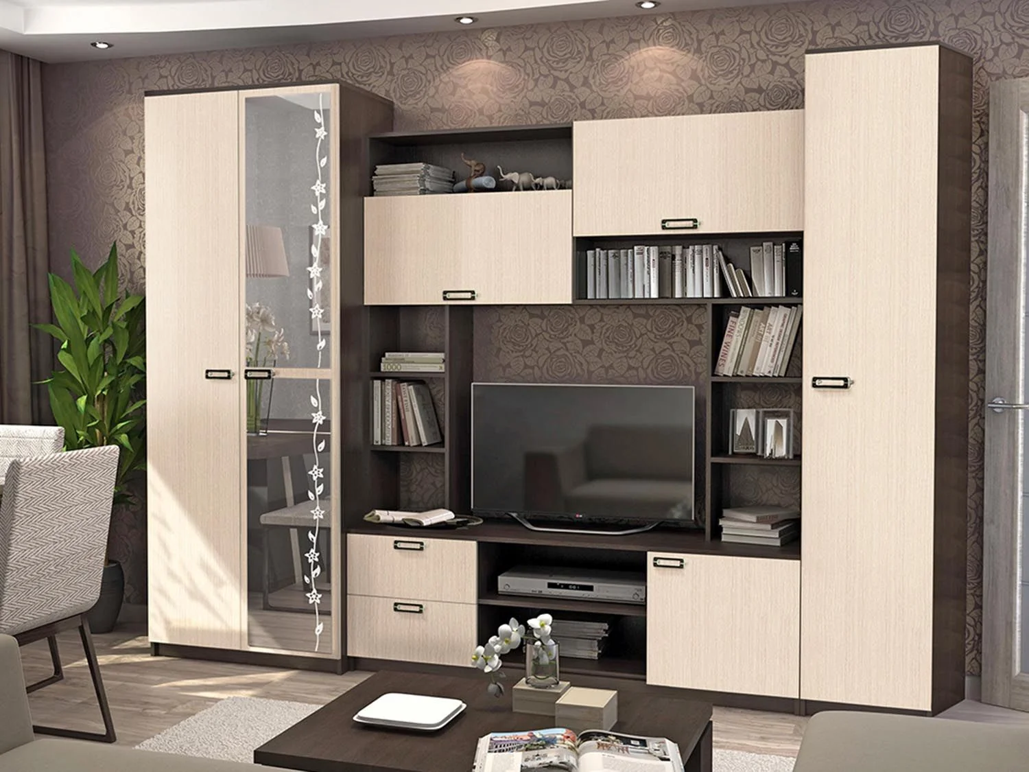 Аллегро 6 гостиная / Венге/дуб Белфорд