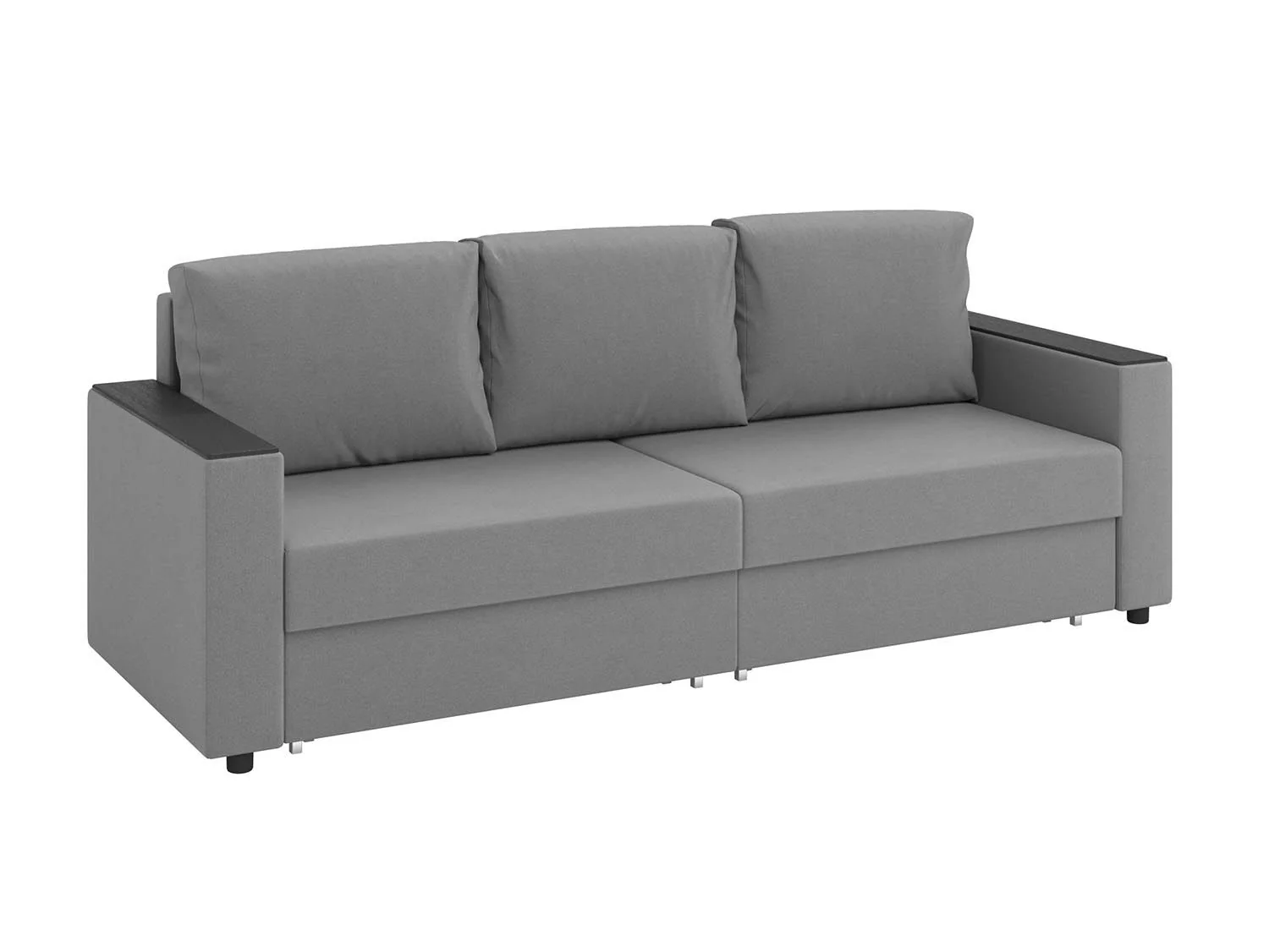 Гермес диван-кровать 3-х мест / велюр Parma 25 серый