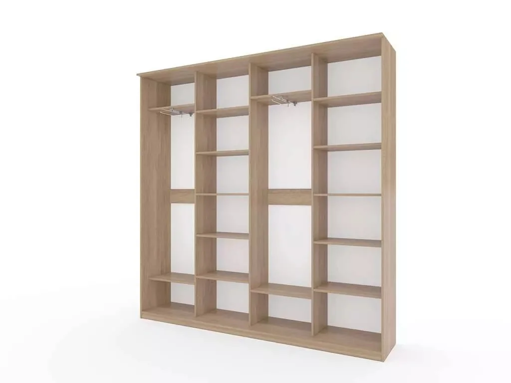 Шкаф купе Модерн 2362х450 4-х дверный 4-х секционный фотопечать №1 ясень
