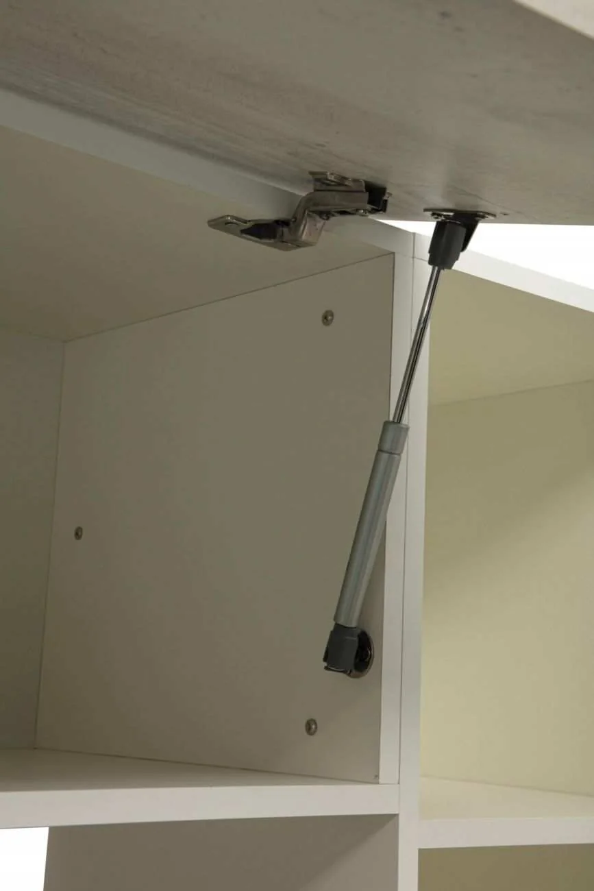 Стенка Лаванда-2 белый/бетон