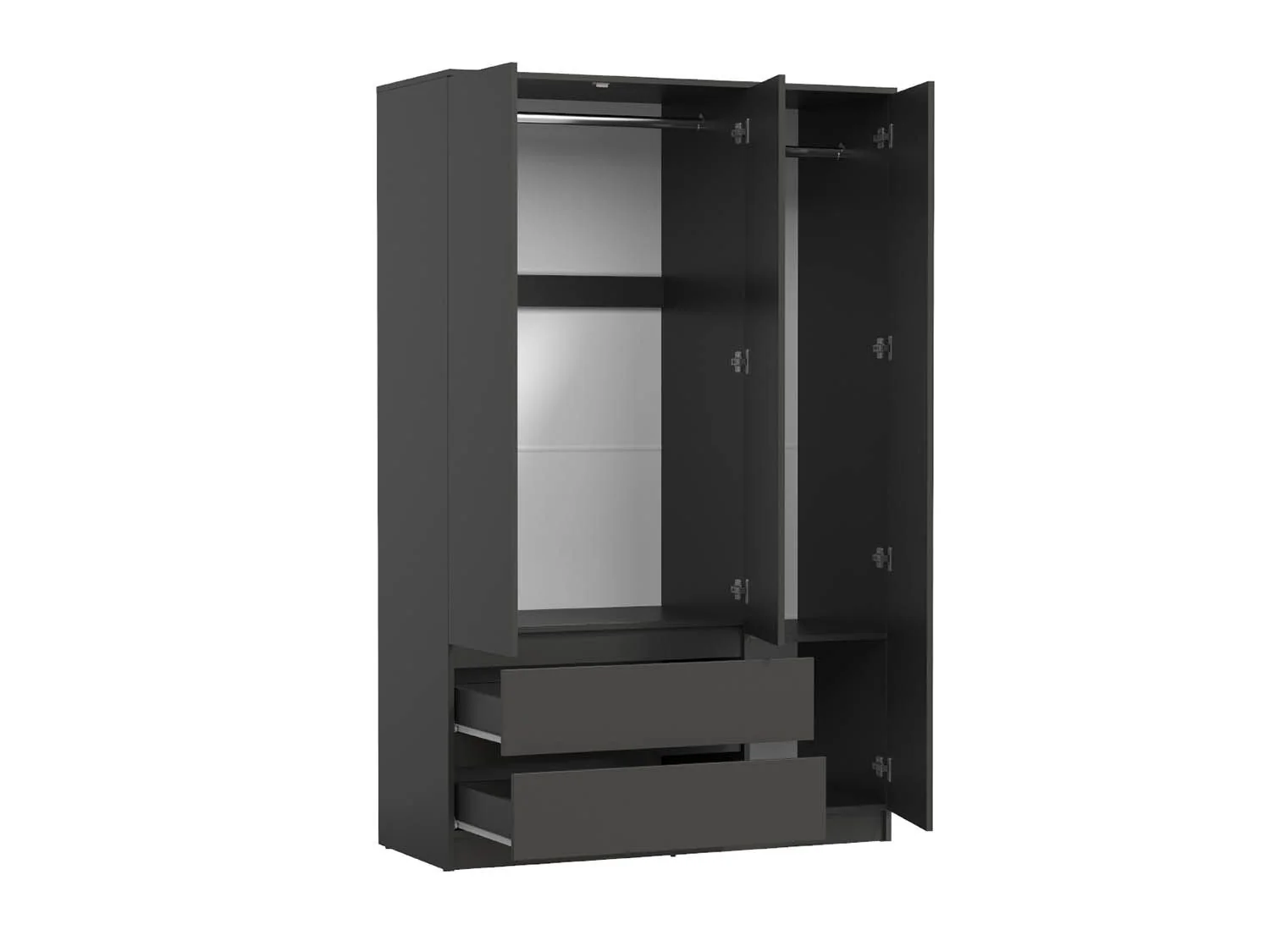 82.02 шкаф для одежды Берген Диамант серый