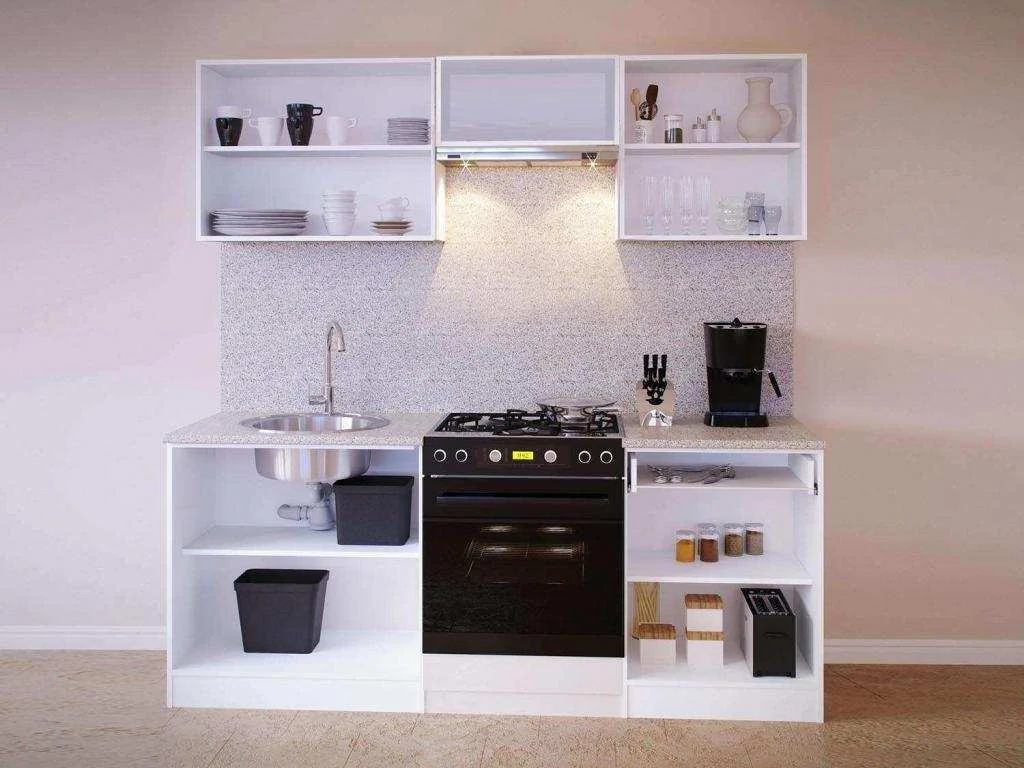 Кухонный гарнитур ПН-08 + ТК-08 + ПН-06.2 + ПН-06 + ТК-06м Сокол дуб/белый