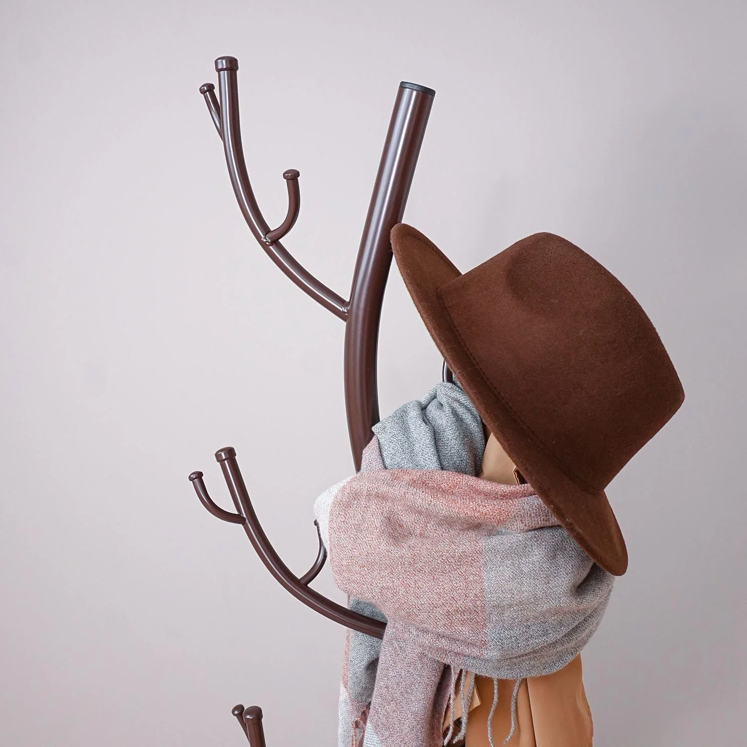 Вешалка напольная Дерево Коричневый