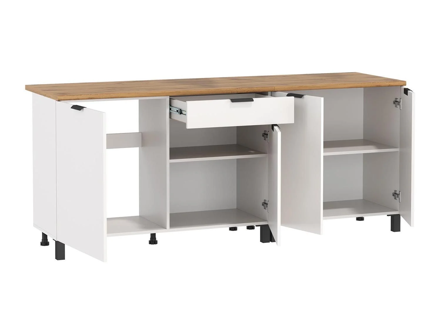 Венера стол 2000 МДФ / Белый фрезерованный