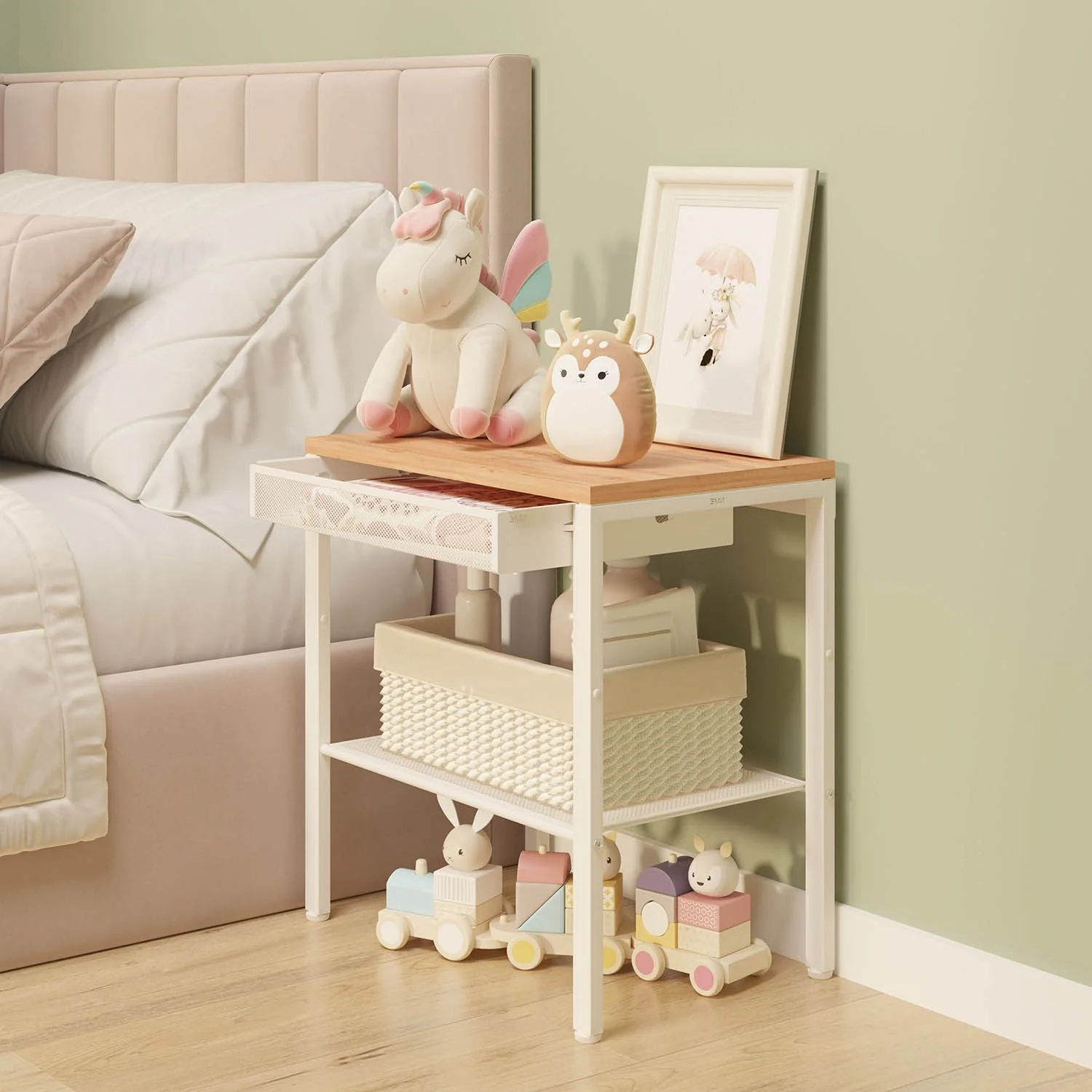 Тумба прикроватная Торонто 12ЛЯ Белый