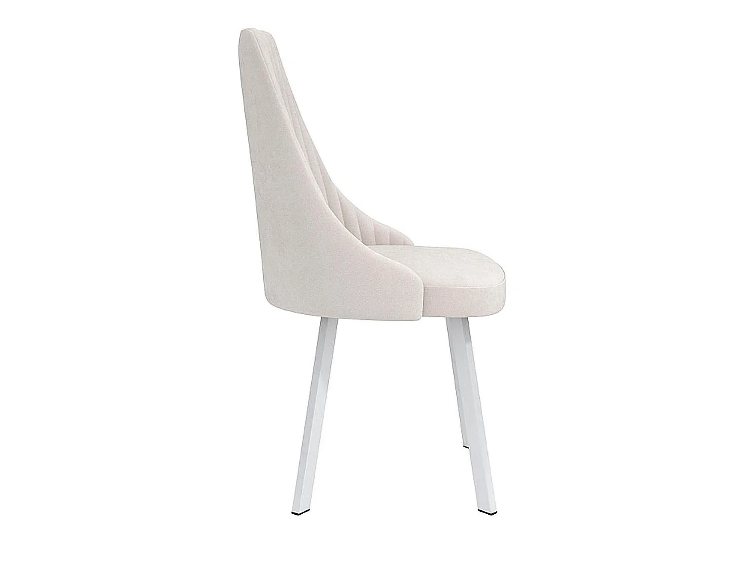 Лион стул велюр тенерифе крем / белый
