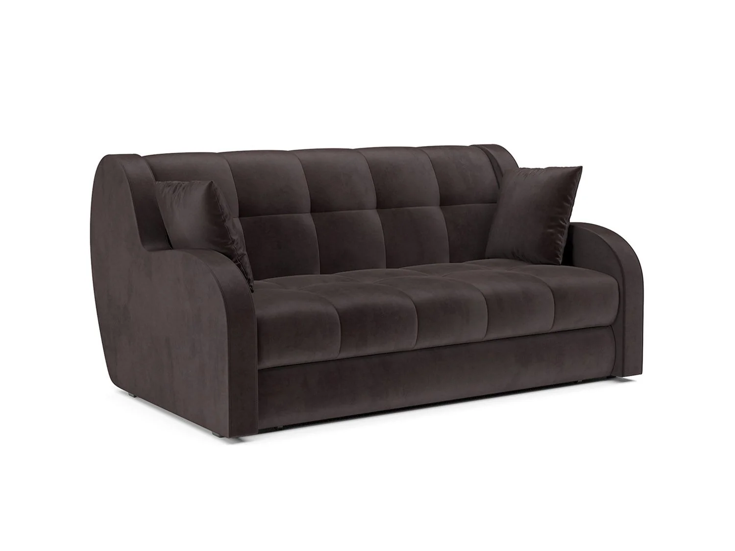 Диван Аккордеон Барон бархат шоколадный Star Velvet 60 Coffee