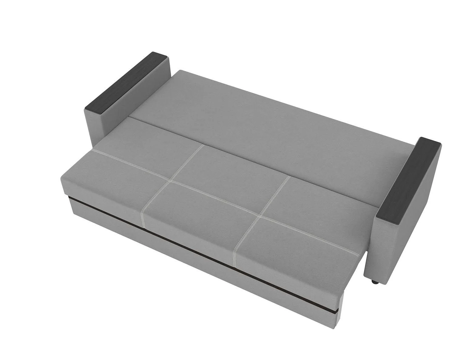 Смарт диван-кровать 3-х мест / велюр Parma 25 серый