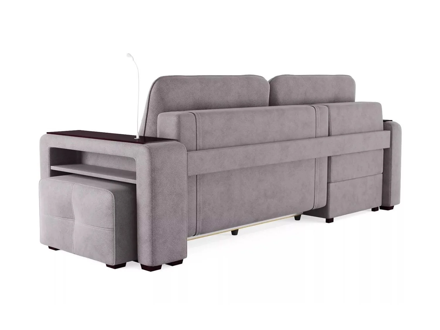 Диван угловой Smart 4 Б3-1Пф-2Т-Б4 Велюр Кашемир 890