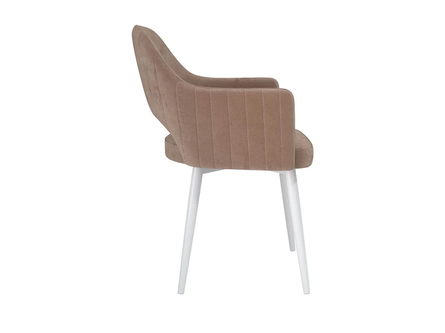 Берта Т стул велюр тенерифе хумус / белый