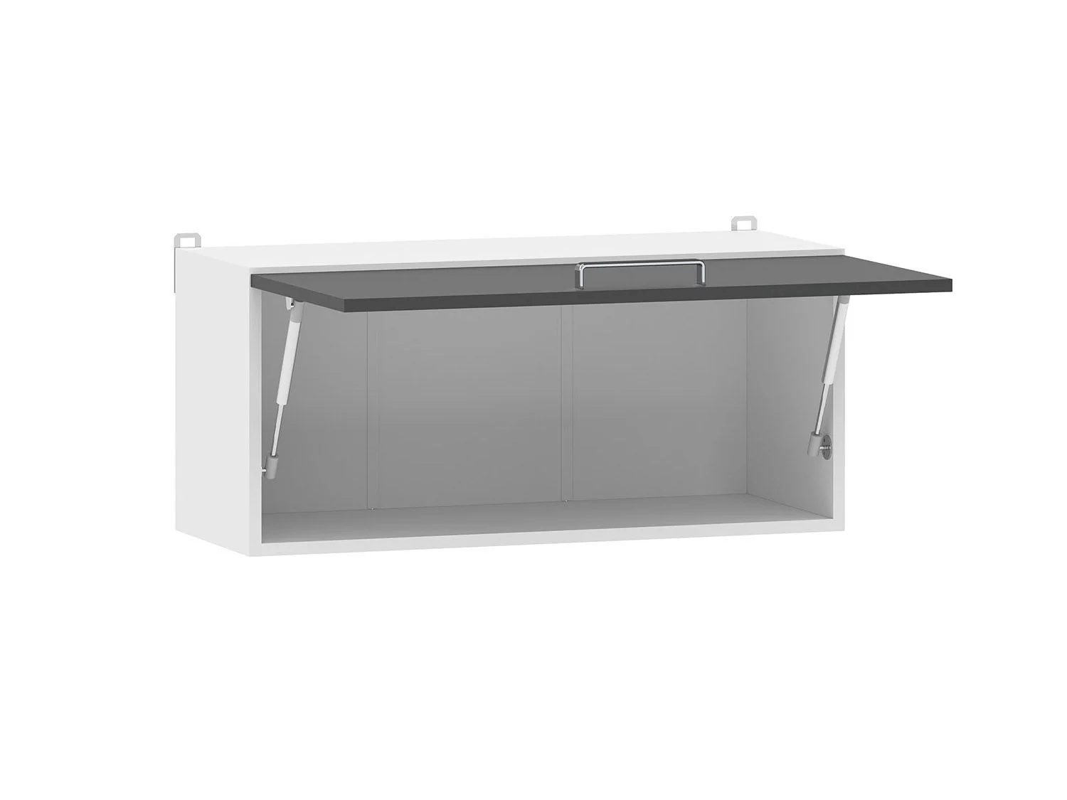 Кухня Борги комплект 8 Белый / Антрацит