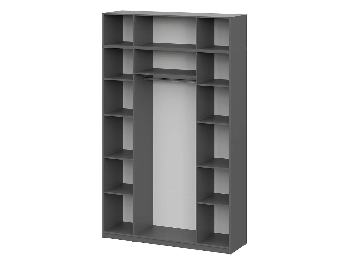 ШК 5 шкаф 1600 + антресоль / Графит