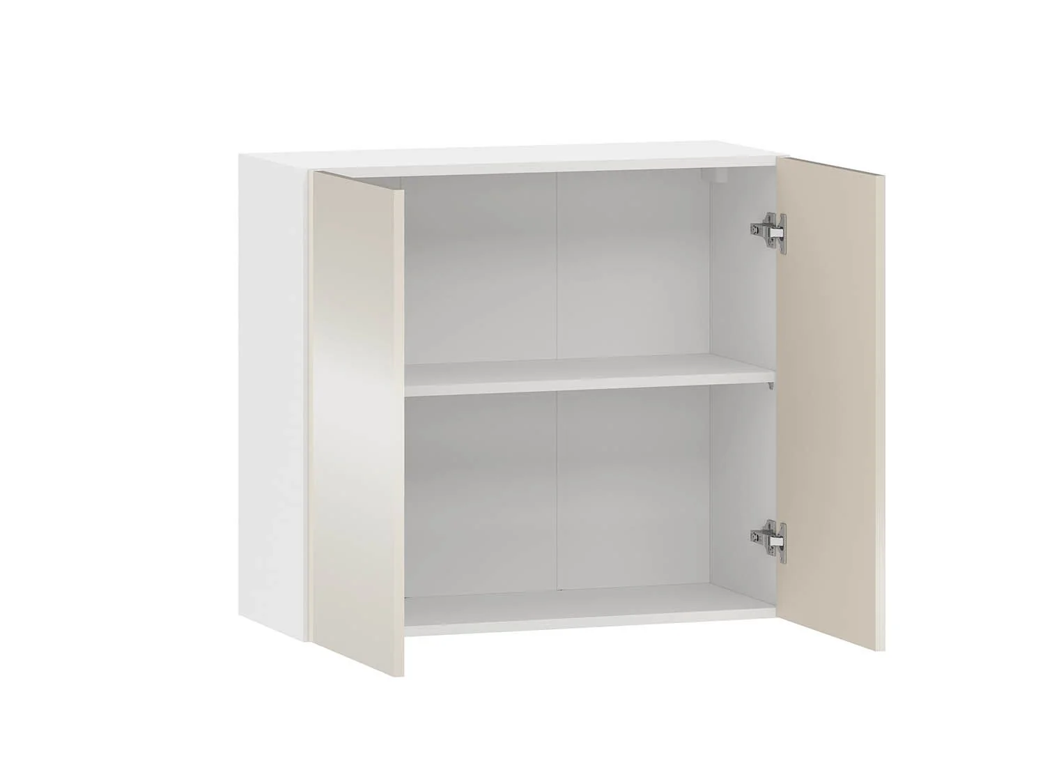 Арли 100.81.800 шкаф навесной Белый / Кашемир